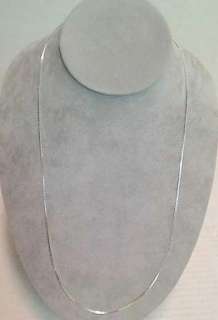 Sterling Silver Box Necklace Chain 24 .18 OZ NEW!  