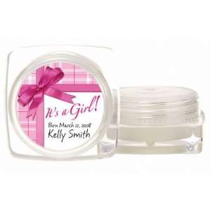 Baby Keepsake: Its a Girl Gift Wrap Design Personalized Large Lip Balm 