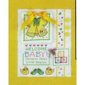  Welcome Baby   Cross Stitch Kit Arts, Crafts & Sewing