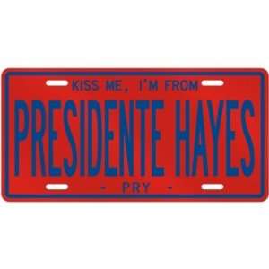   PRESIDENTE HAYES  PARAGUAY LICENSE PLATE SIGN CITY