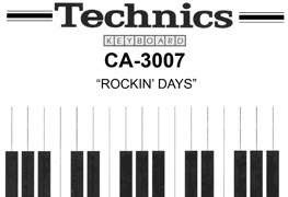 TECHNICS SX KN3000 Kn 3000 Rockin Days Styles disk  