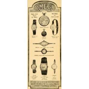  Ad French Omega Watches Pocket Maker Style Fashion   Original Print Ad