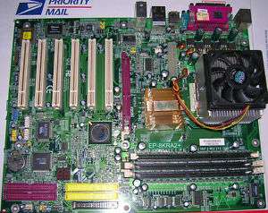 Used Epox EP 8KRA2+ AMD Motherboard CPU & 512MB Ram  