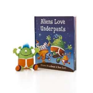   Love Underpants Hardcover Book with Plush Alien Doll Toys & Games