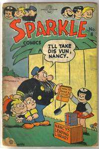 SPARKLE COMICS #8 Golden Age Comic Book ~ FR  
