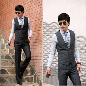 2011 New Men Stylish Casual Slim Fit Suit Vests 6258  