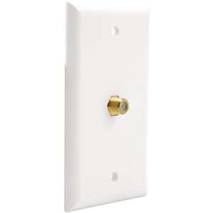  GE AV93239 Video Cable Wall Plate (White) Electronics