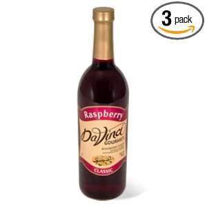 DaVinci Gourmet Classic Syrup, Raspberry, 25.4 Ounce Bottles (Pack of 