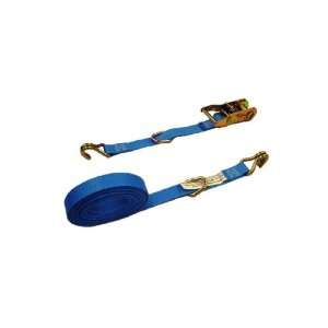  1 X 10 Ratchet Strap with Double J Hooks and Floating D 