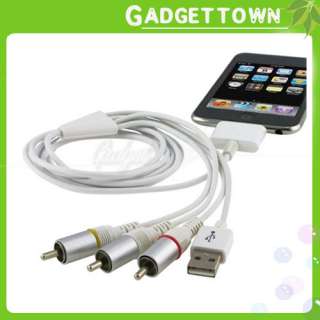   Audio&Video Cable for iPhone 4S 4G Ipod Touch / Nano Ipad1 USA  