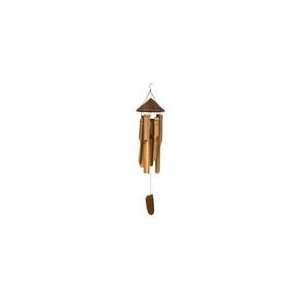  Collection CHT339 Woven Hat Bamboo Chime Patio, Lawn & Garden