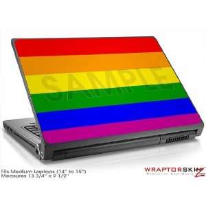  Medium Laptop Skin Rainbow Stripes: Electronics