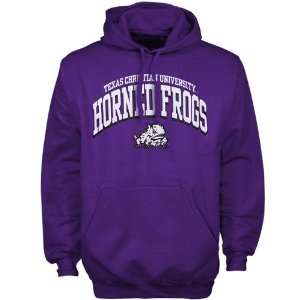  Texas Christian Horned Frogs (TCU) Purple Arched Hoodie 