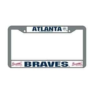  Atlanta Braves Chrome License Plate Frame Sports 