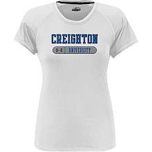 Under Armour Creighton Bluejays Womens Catalyst T Shirt   