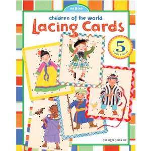 Children of the World Lacing Cards  Toys & Games  