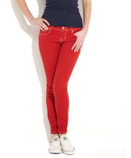 Red (Red) Red Overdyed Skinny Jeans  252310960  New Look