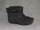 NEW LEI Womens Carly Buckle Ankle Boots Gray Sizes 8 10