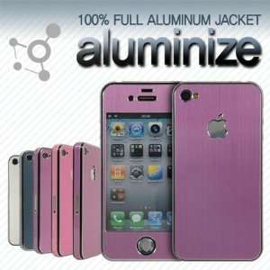  Aluminize iPhone 4/4S Violet Full Aluminium Jacket with 
