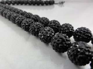 Mens New Black/White/Green Swarovski Crystal 28 In. Chain Necklace 