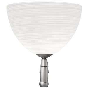   White Contemporary / Modern Single Light Dome Shaped Chandelier Head