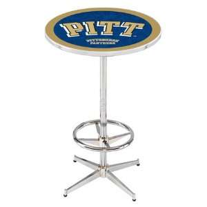 36 Pitt Counter Height Pub Table   Chrome Base with Footrest:  
