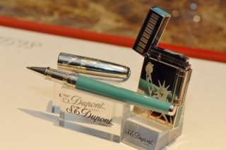 ST DUPONT 2002 STATUE OF LIBERTY SET LINE 2 LIGHTER AND ROLLERBALL 
