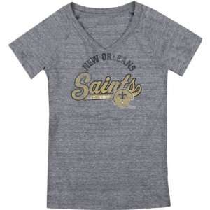  New Orleans Saints Womens Tri Blend Arched Tailsweep Too 