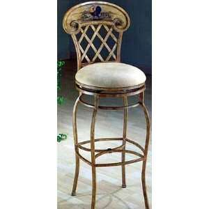  Rooster Country Beige Swivel Bar Stools 1 Pair