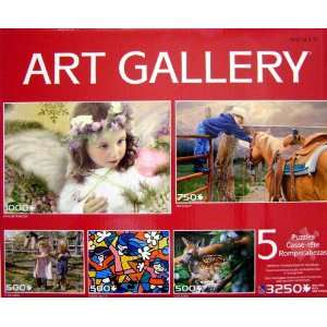 ART GALLERY 5 PUZZLES BOX SET by KATHLEEN FRANCOUR, JUNE 