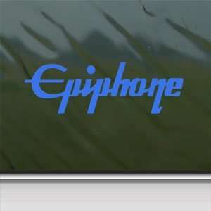 EPIPHONE GUITAR Blue Decal Car Truck Bumper Window Blue Sticker