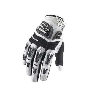 Fox Racing Pawtector Full Finger Motocross Gloves   White  03167 008 