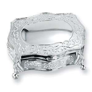  Silver plated Rectangle Jewelry Box: Jewelry