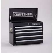Craftsman 26 in. Wide 5 Drawer Heavy Duty Top Chest, Black at  