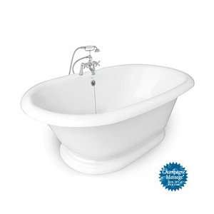  American Bath Factory Heritage Tub T120D OB C White and 