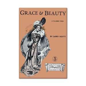    Grace and Beauty James Scott Fridge Magnet 