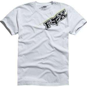  Fox Racing Blast T Shirt   X Large/White/Green Automotive