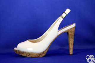 JESSICA SIMPSON Achillea White Peep Toe Heels Shoes New  