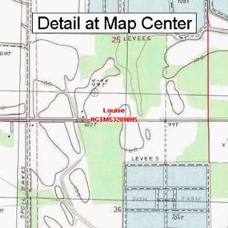  USGS Topographic Quadrangle Map   Louise, Mississippi 
