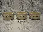 longaberger classic blue stackable custard cup set of 3 expedited