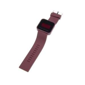 Cool Brown Touch Screen Digital LED Silicone Band Wrist Watch:  