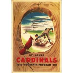  1949 St Louis Cardinals V Philadelphia Phillies Program 