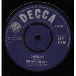  D DARLING 7 INCH (7 VINYL 45) UK DECCA 1962 ANTHONY 