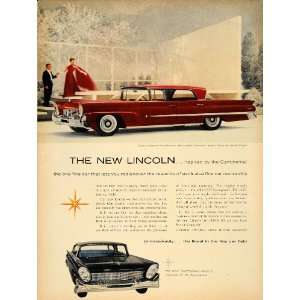  1957 Ad Ford Lincoln Premiere Landau Traina Norell Fins 