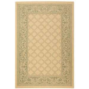  Entwined Rug 76square Natural/green