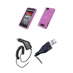  Motorola Droid X MB810   Light Purple Soft Silicone Gel 