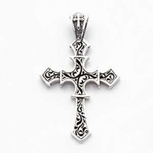  Gothic Cross ,Pendant, Sterling Silver.2.75h X 1.75l 
