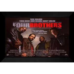  Four Brothers 27x40 FRAMED Movie Poster   Style B 2005 