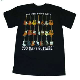 Awesome guitar t shirt. Picture is of the back of the shirt and also 