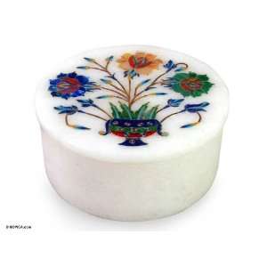  Marble inlay jewelry box, Mughal Bouquet Home & Kitchen